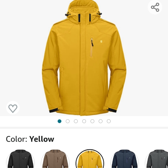 Men's size large,little donkey Andy yellow jacket. - Picture 2 of 6